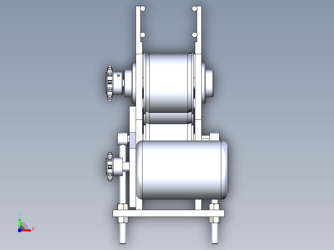 Solidworks带式输送机前视图