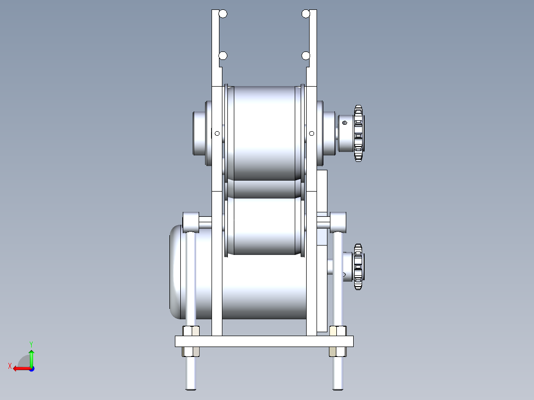 Solidworks带式输送机后视图