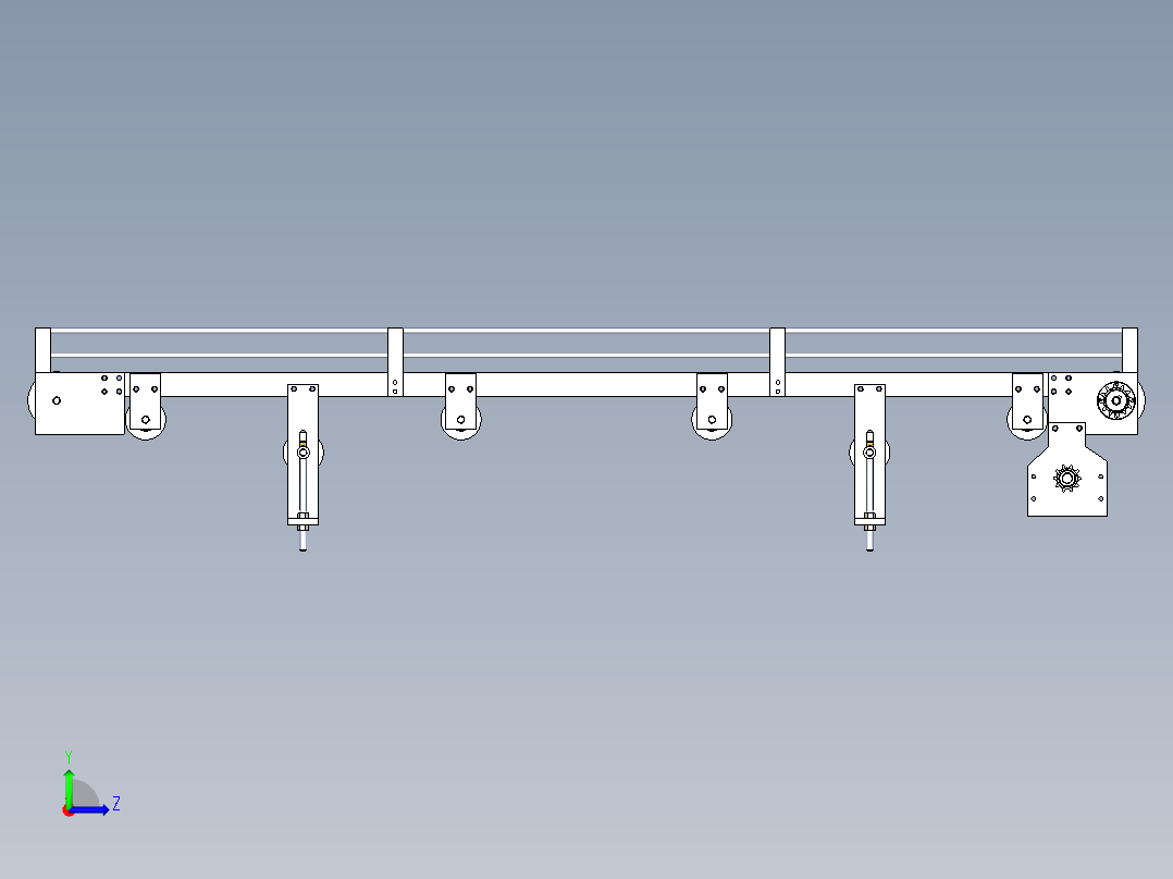 Solidworks带式输送机左视图