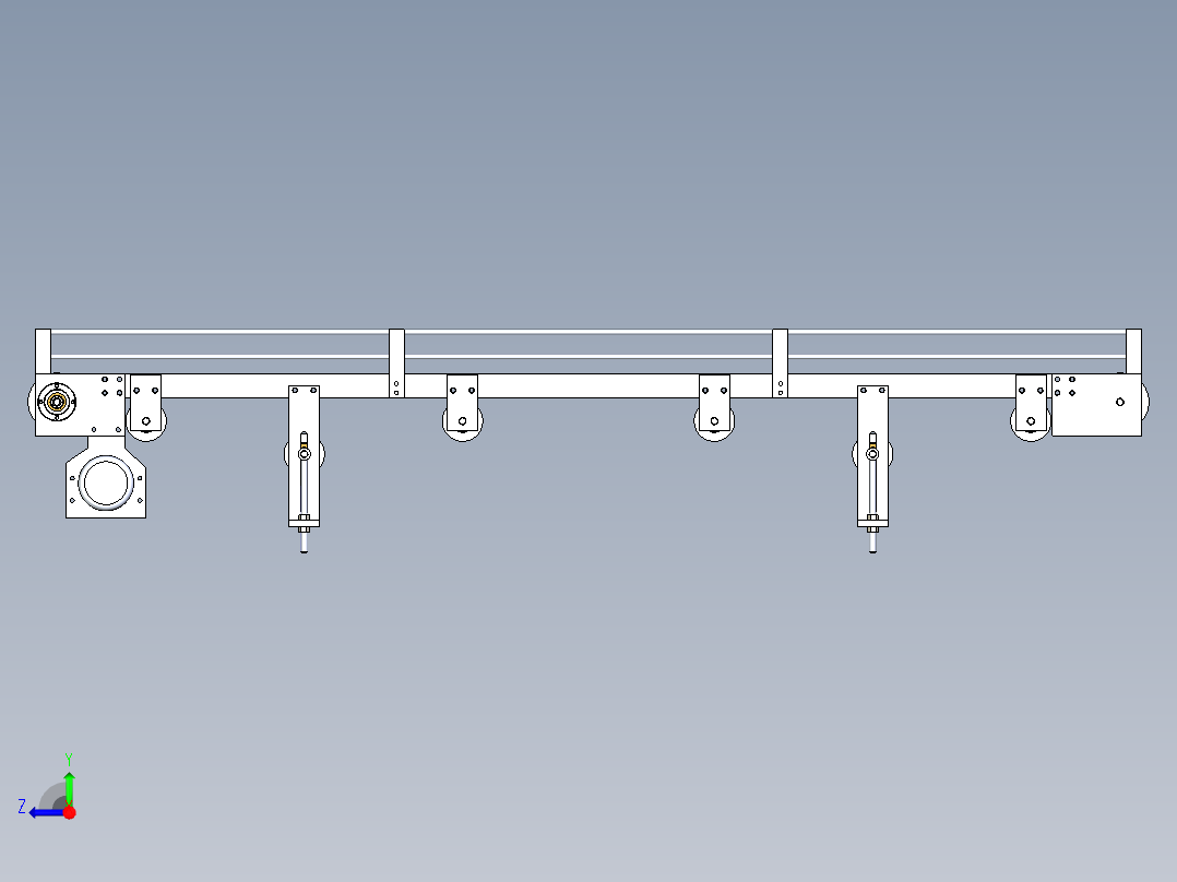 Solidworks带式输送机右视图
