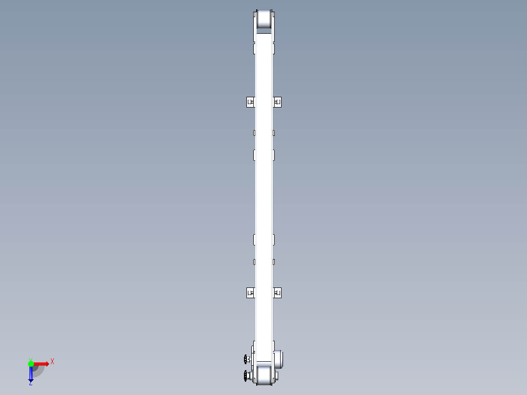 Solidworks带式输送机俯视图