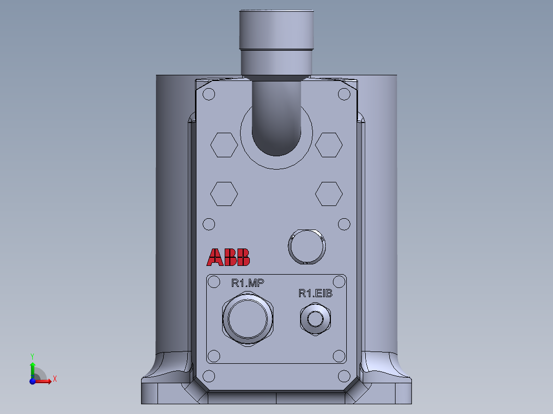ABB全系列机器人3-3D模型 (15)前视图