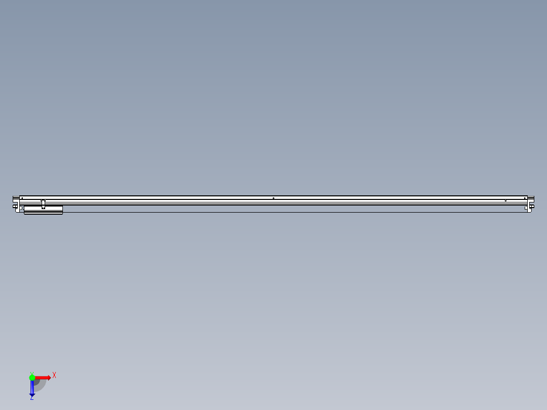 威洛博VL系列直线电机模组-VL22H3-S2500俯视图