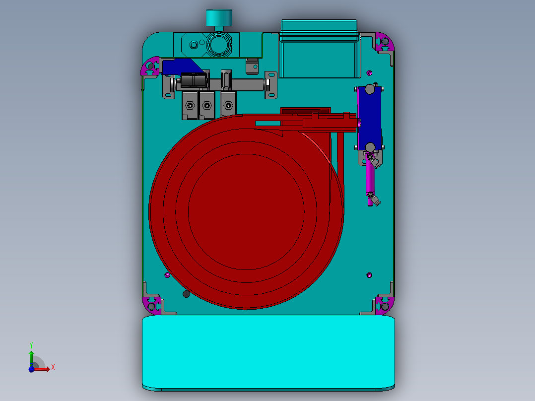 振动盘螺丝进给前视图