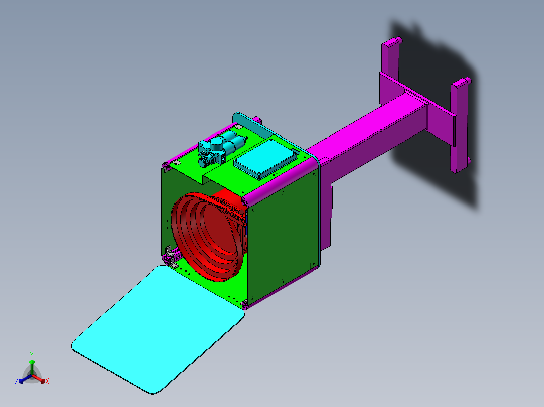 振动盘螺丝进给正等轴测图