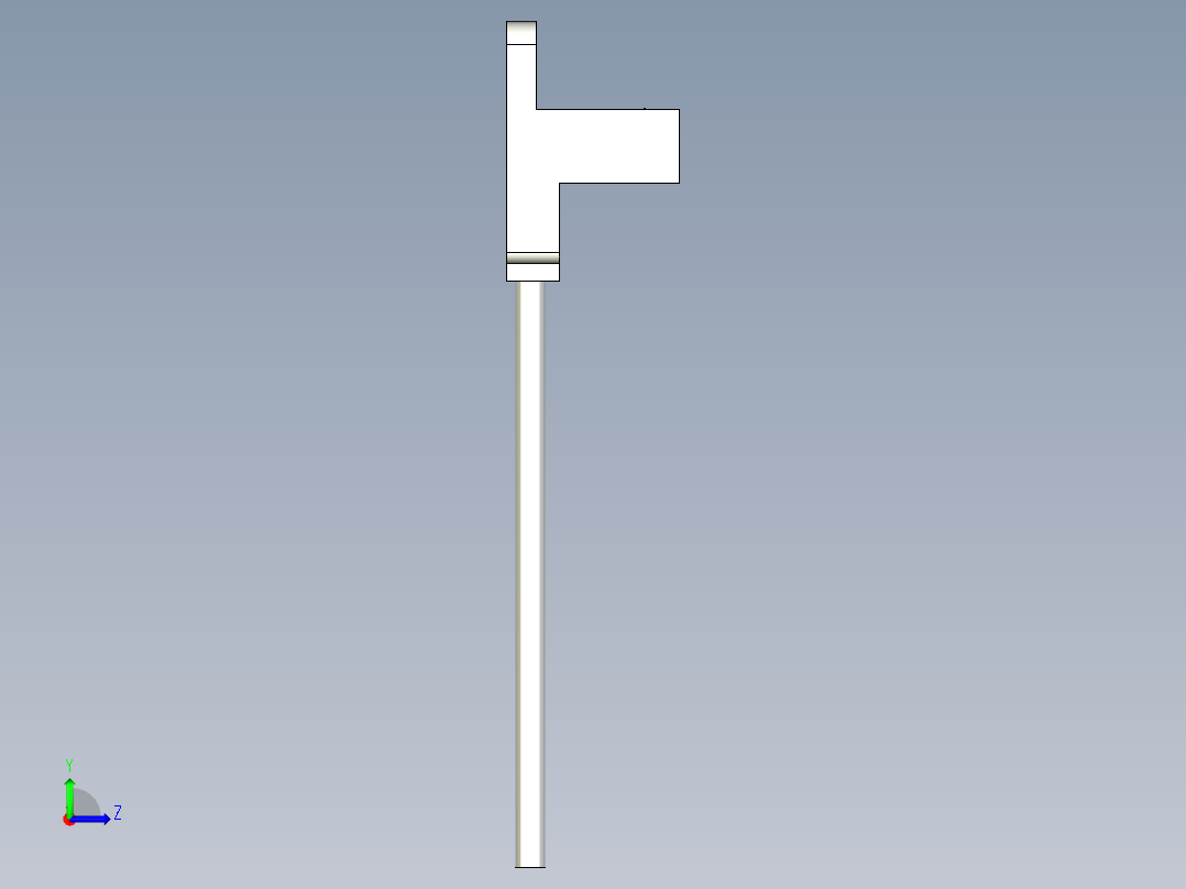 槽型光电传感器LU-Y45_3D左视图