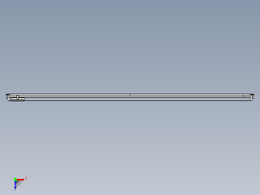 威洛博VL系列直线电机模组-VL17E2-S2700俯视图