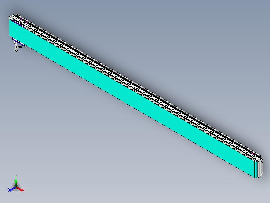 威洛博VL系列直线电机模组-VL17E2-S2700正等轴测图