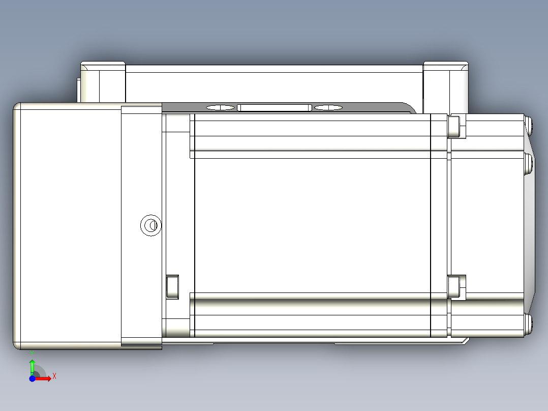 同步带全封闭直线模组TPA-HCB-105D-90-L250-ML-C-P20-N3前视图