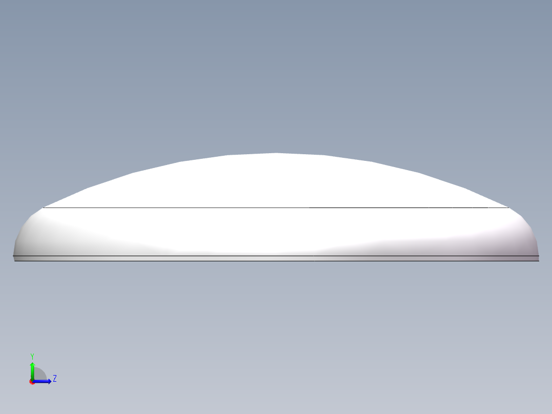 THA碟形封头DN4000左视图