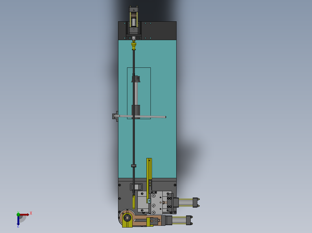 油压弯管机三维SW模型+CAD图纸139161===150俯视图
