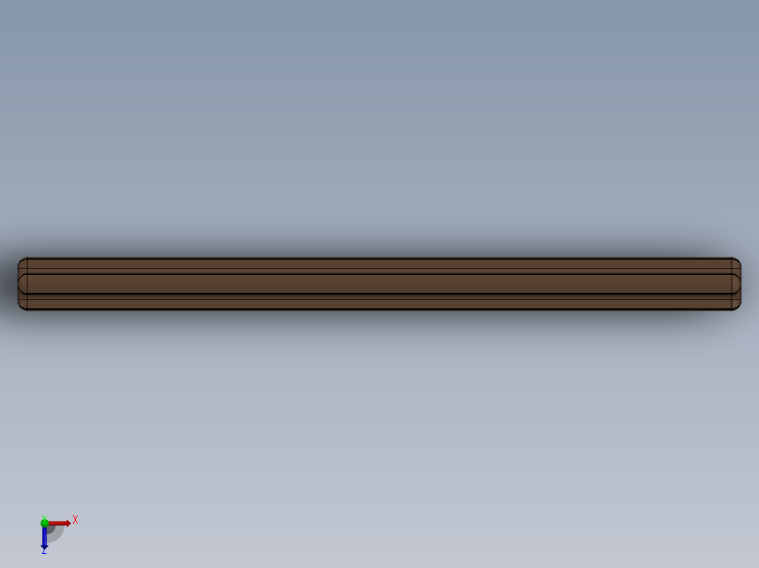 乐高机械组车桥-3707 OldBrown Technic Axle 8俯视图