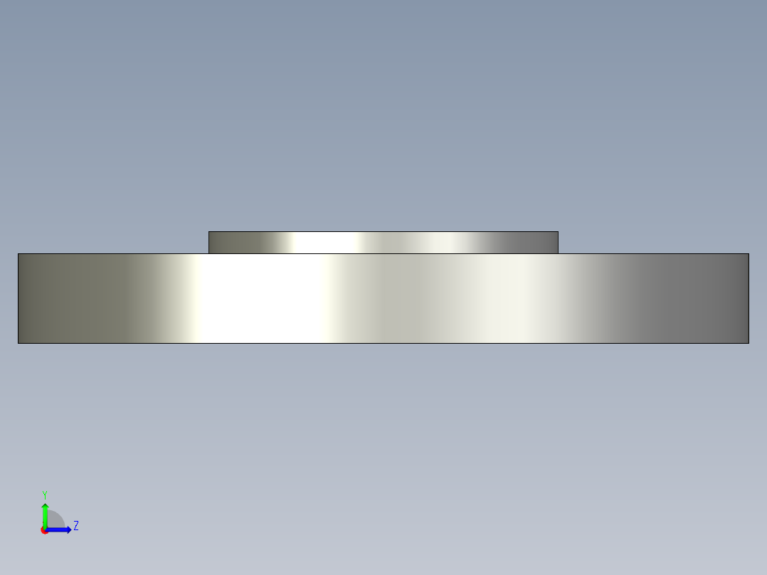 船舶管路系统SeaCor_Blind Flange_37J153020_2in左视图