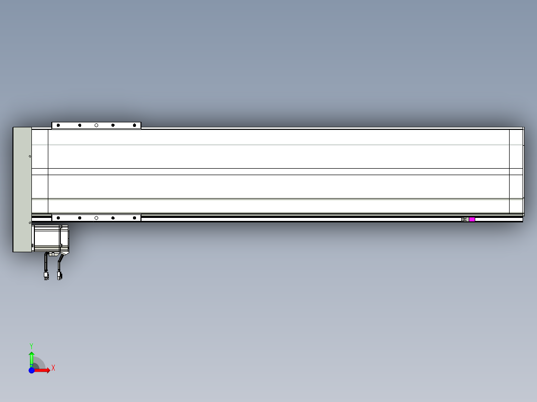 VF丝杆传动-一般环境VF27-Lxx-C-S1100-BL-ZP75-C3前视图
