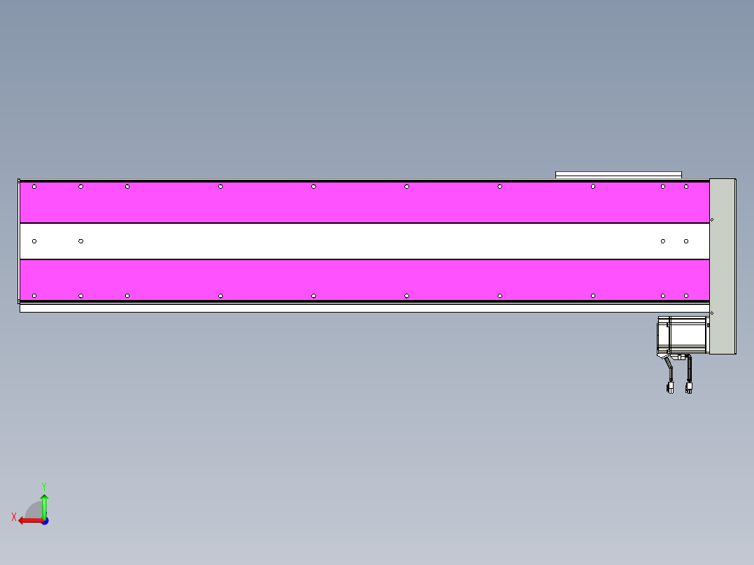 VF丝杆传动-一般环境VF27-Lxx-C-S1100-BL-ZP75-C3后视图