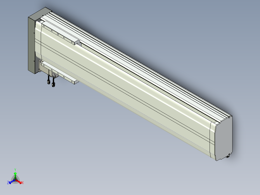VF丝杆传动-一般环境VF27-Lxx-C-S1100-BL-ZP75-C3正等轴测图