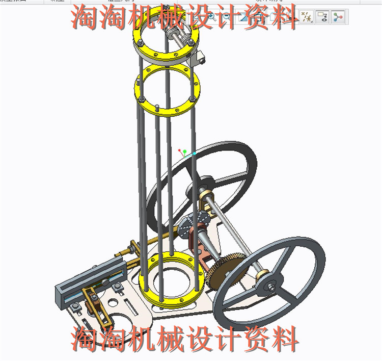 工程训练大赛 一等奖作品 S无碳小车 含运动仿真 机械设计参考