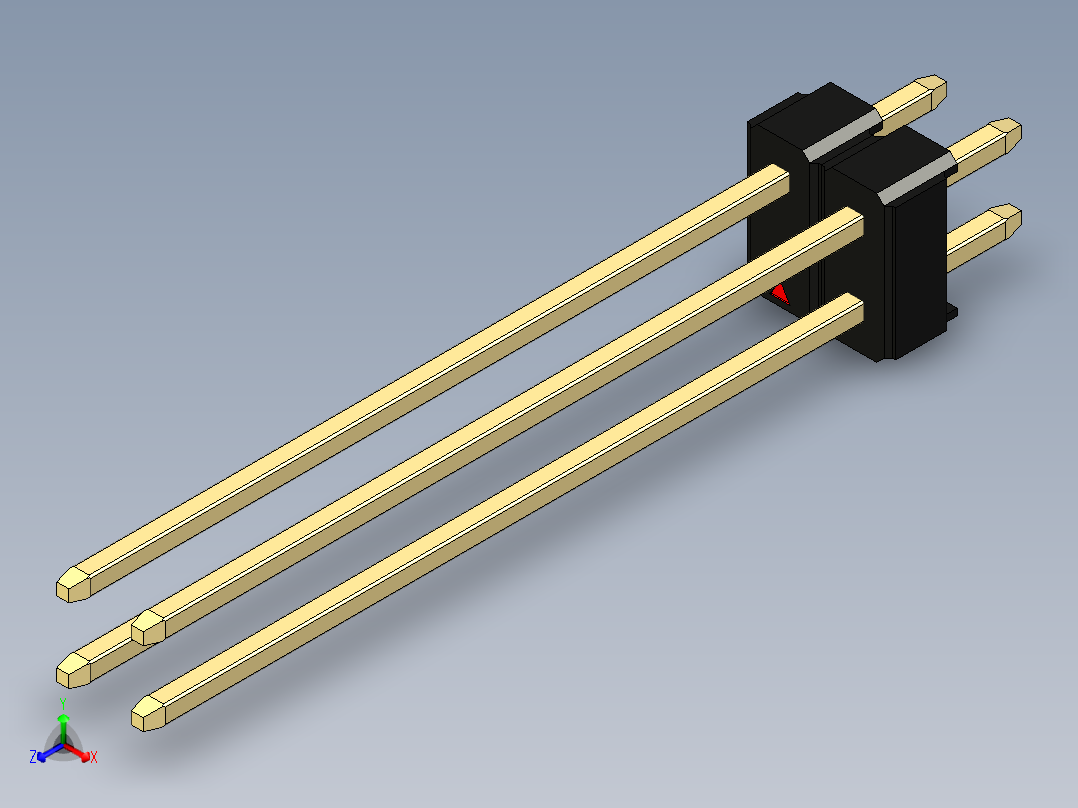 彩色公头100mil（2.54mm）系列-DS1021_black_2x02p_100mil_Type43_rev1.0