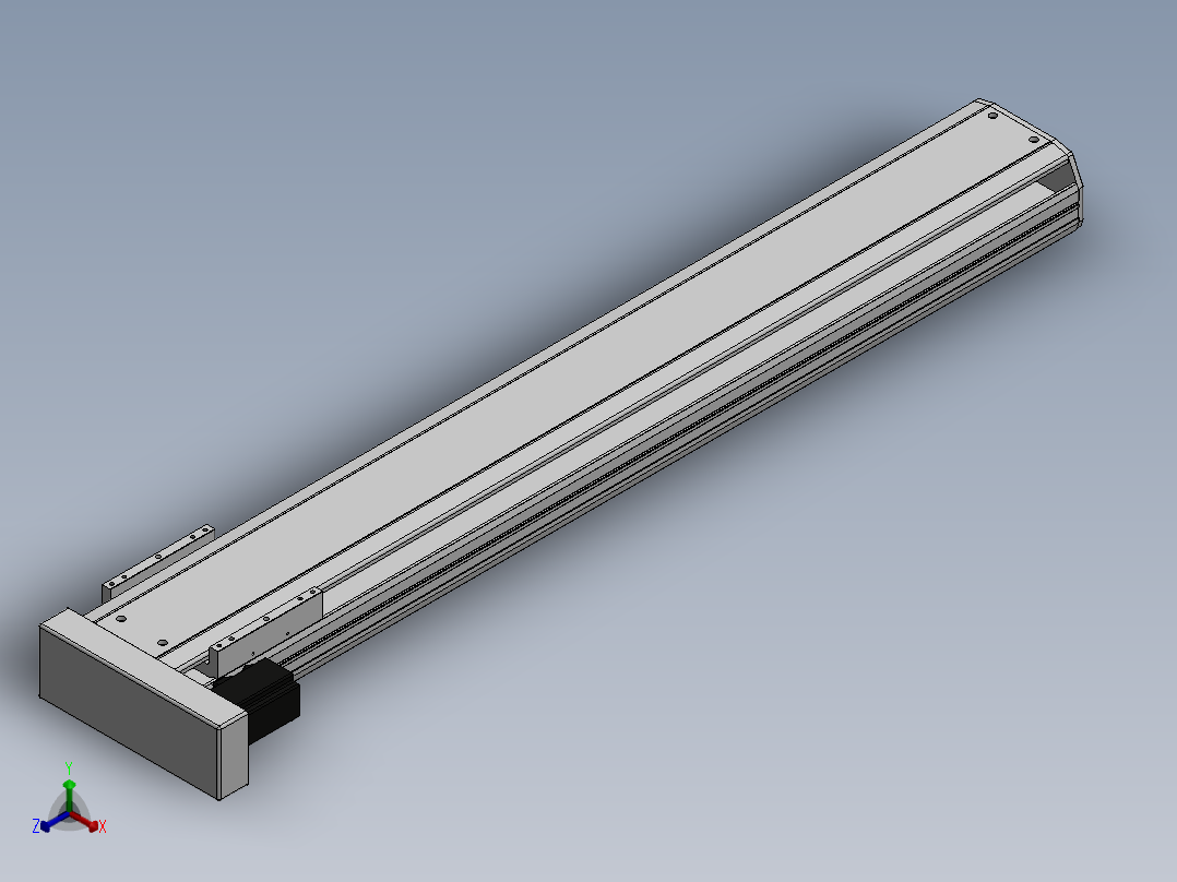 精密模组MY170-T10-1050L-BL-P40B-C4-C正等轴测图