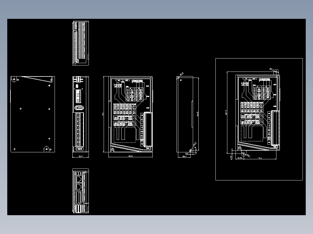 低压伺服DF3E-0410加支架外观图210604