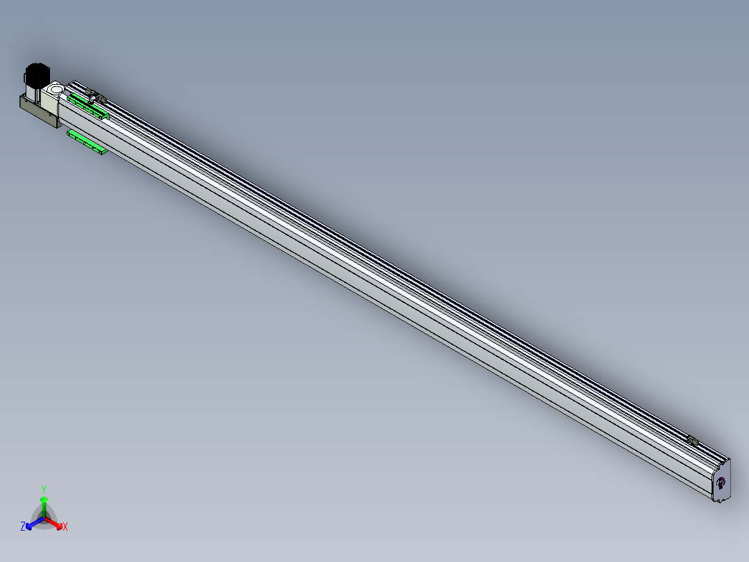 同步带滑台-半封闭B13H-L45-S2400-L-P40-D3