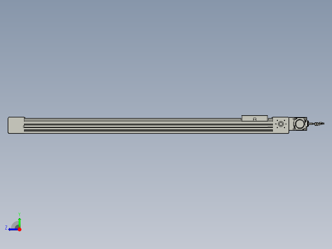 威洛博直线电机模组EB6-L70-S1050-BL-P40-MS3右视图
