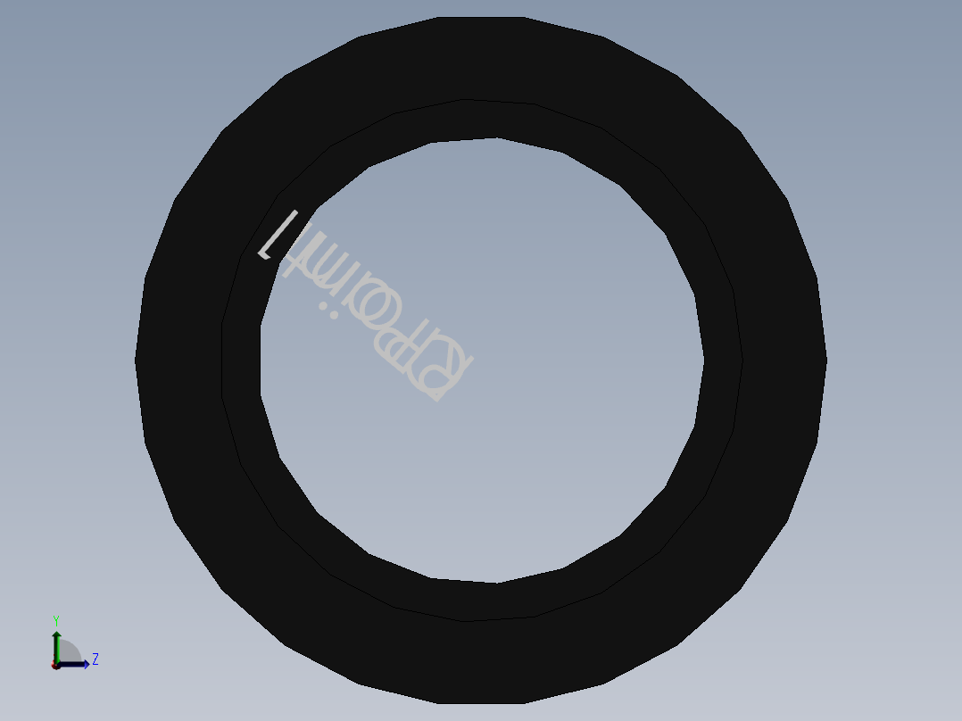 pvc conduit--coupling (std)左视图