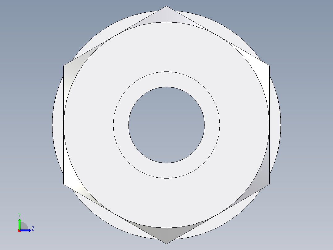卡套式工业通用硬管接头EO_Weld_bulkhead_fitting_ESV14S左视图