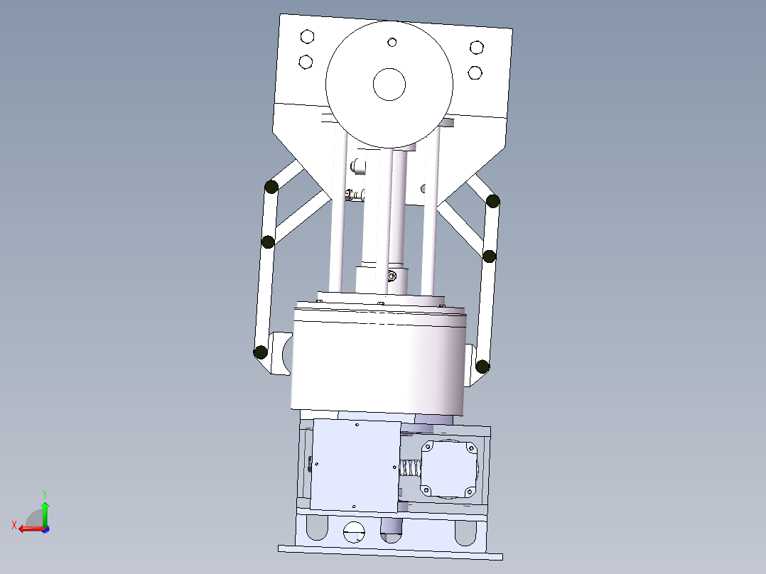 轴承座自动上下料系统后视图