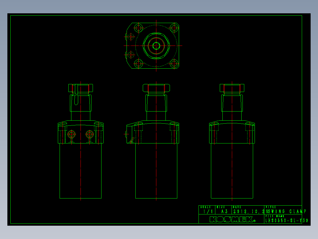 LHS0550-GL-Y30多系列多零件图纸模型