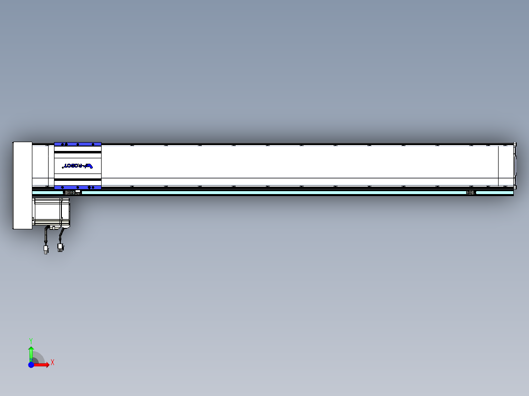 VF丝杆传动-一般环境VF14-Lxx-C-S1150-BL-ZP75-C3前视图
