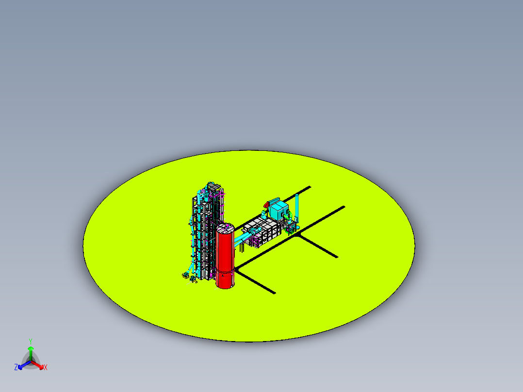 安得拉邦水泥厂提案俯视图