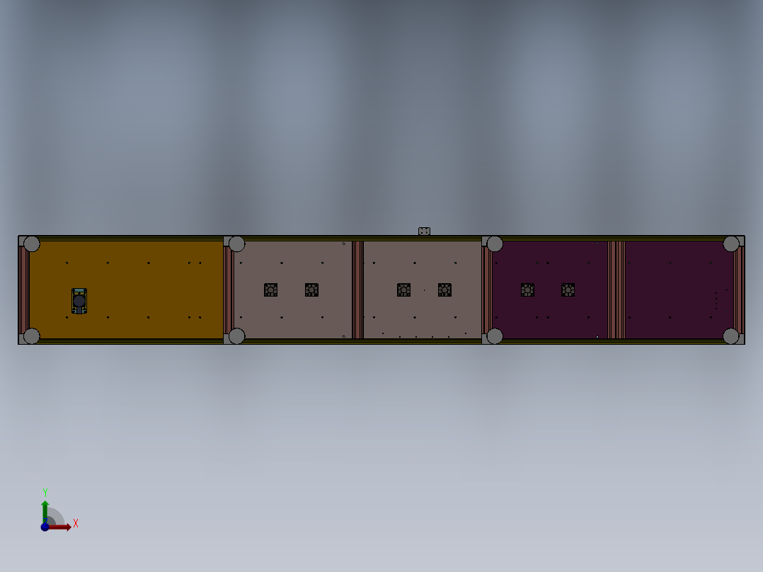 自动输送线前视图