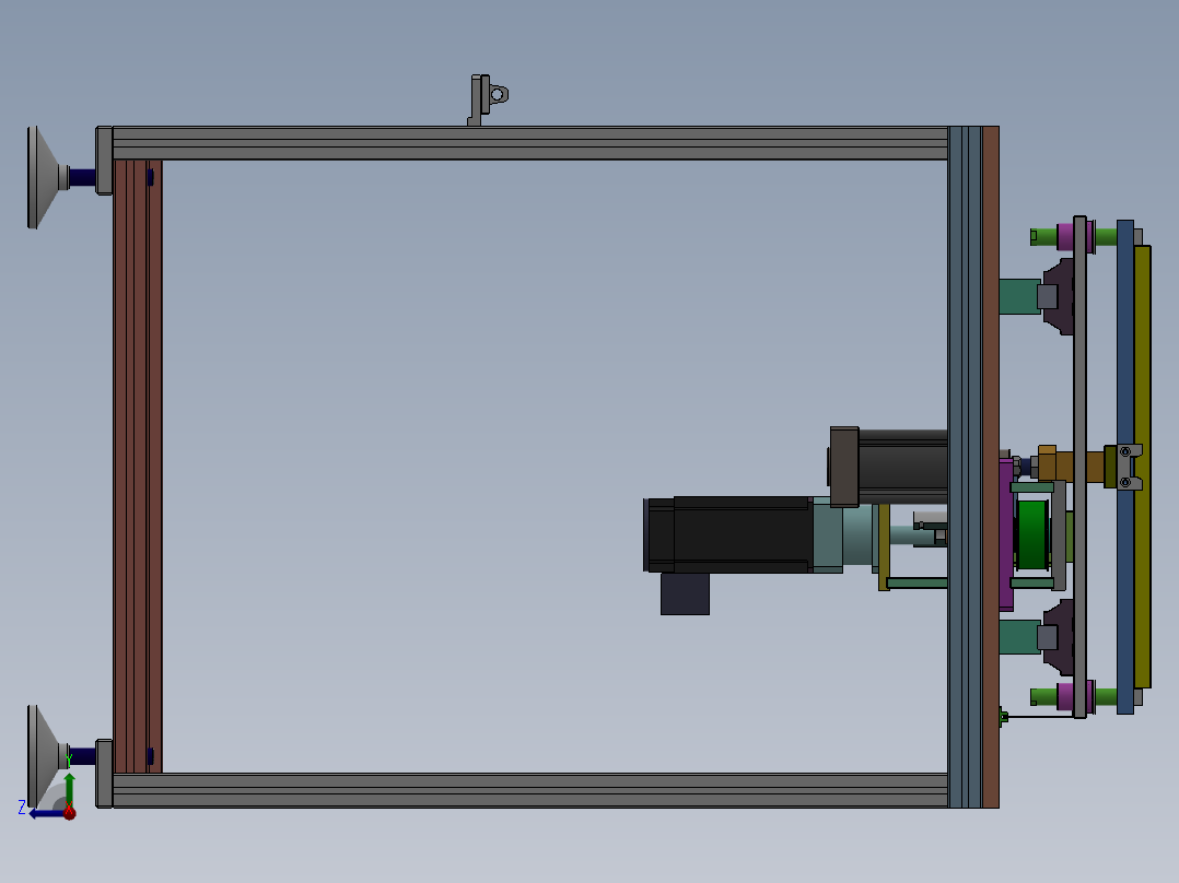 自动输送线右视图