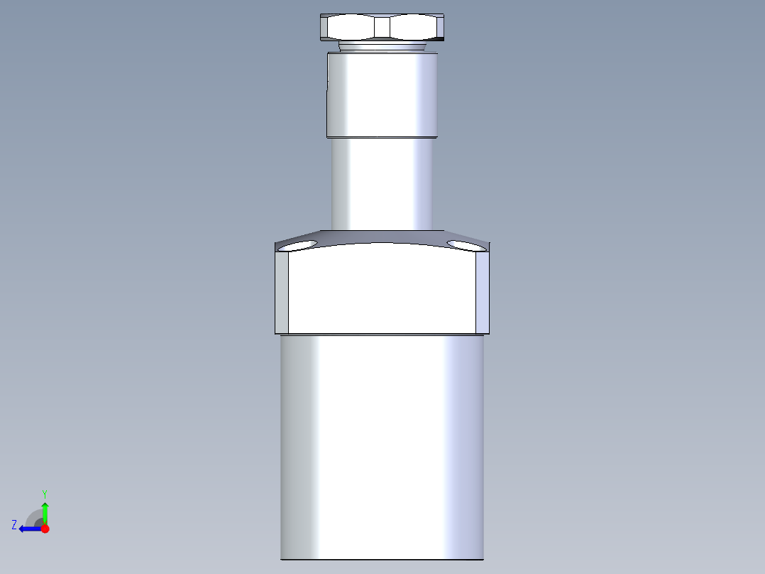 KOSMEKLHA0900-CR-Q25多系列多零件图纸模型右视图