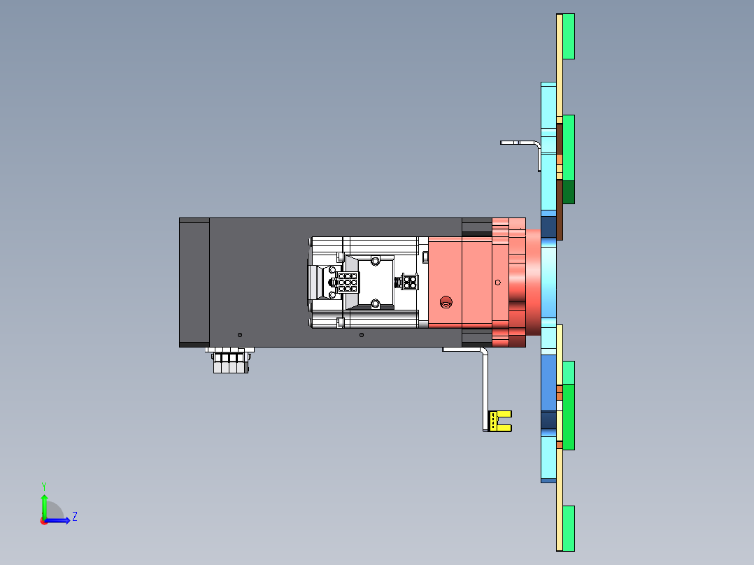 旋转作业台三维SW模型==1391681==50左视图