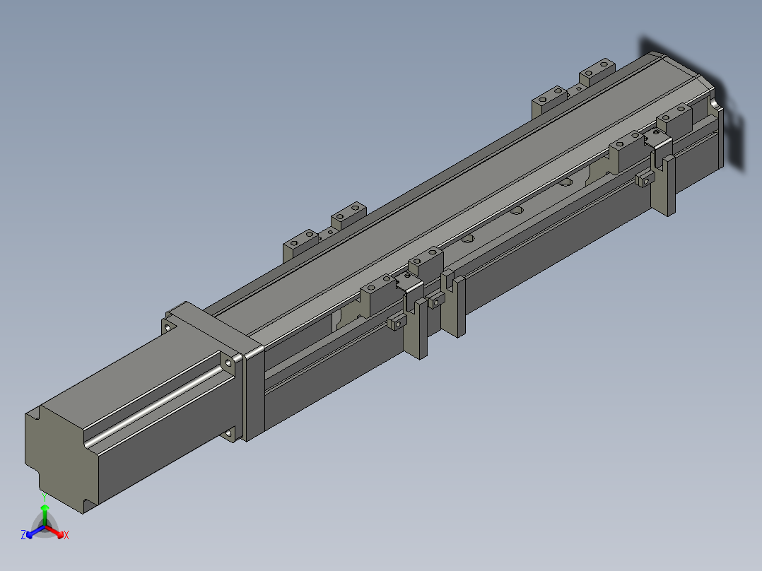 直线模组LHA6-S200-M-200W(16丝杆)设计图纸
