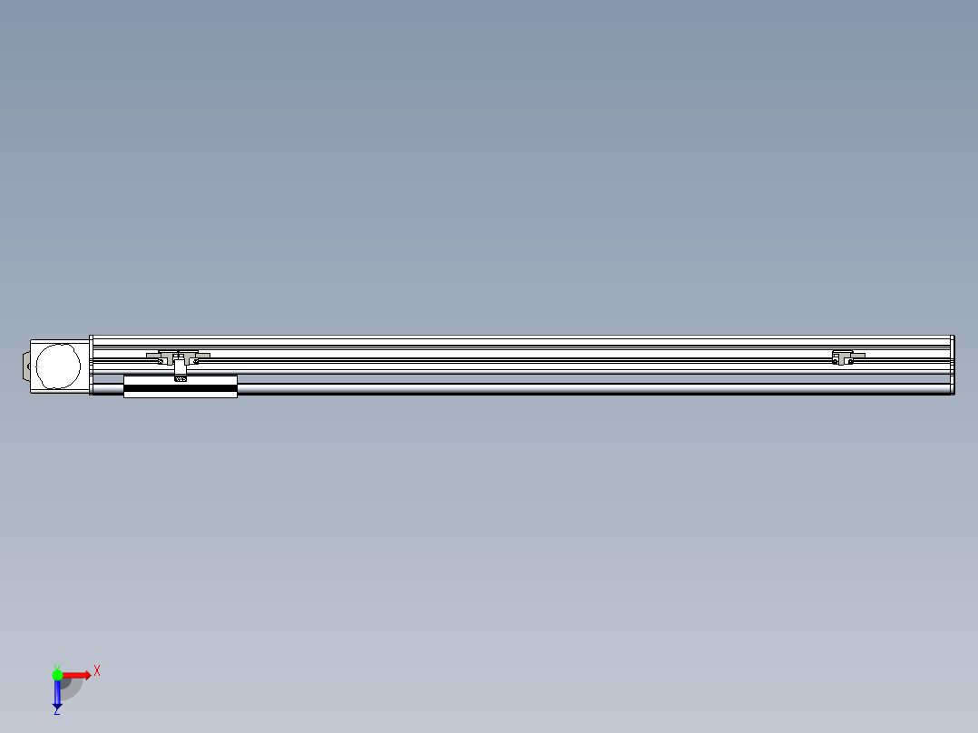同步带滑台-半封闭B13-L90-S800-L-P40-D3俯视图