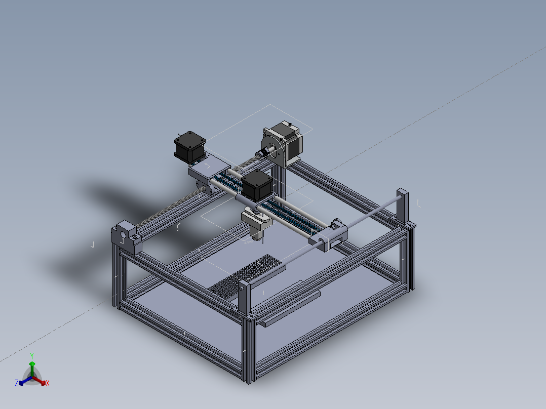自动排码机正等轴测图