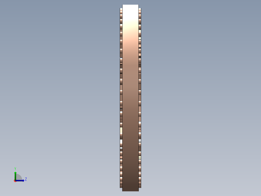 传统古钱币左视图