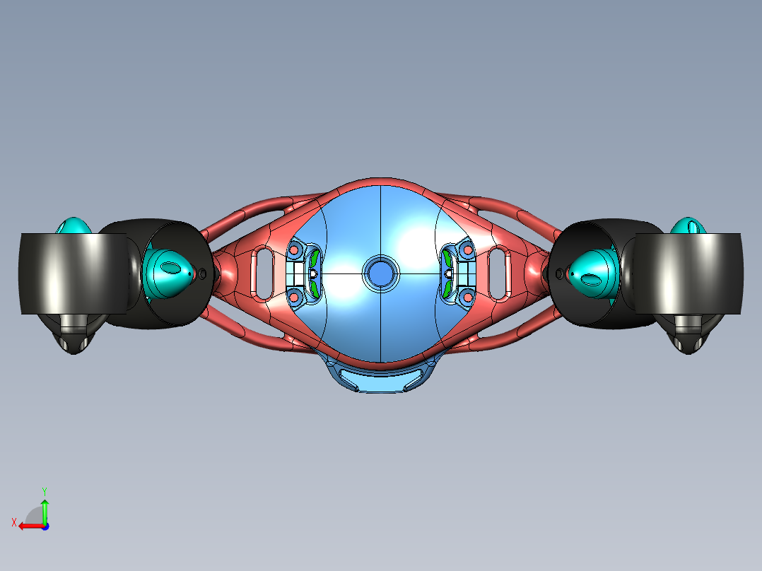 潜水器 水下机器人 (1)后视图