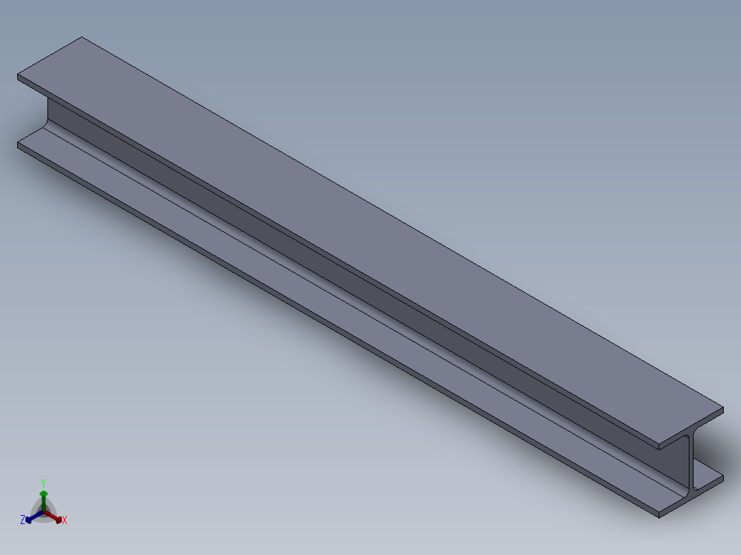 GBT11263H型钢和T型钢3D模型正等轴测图