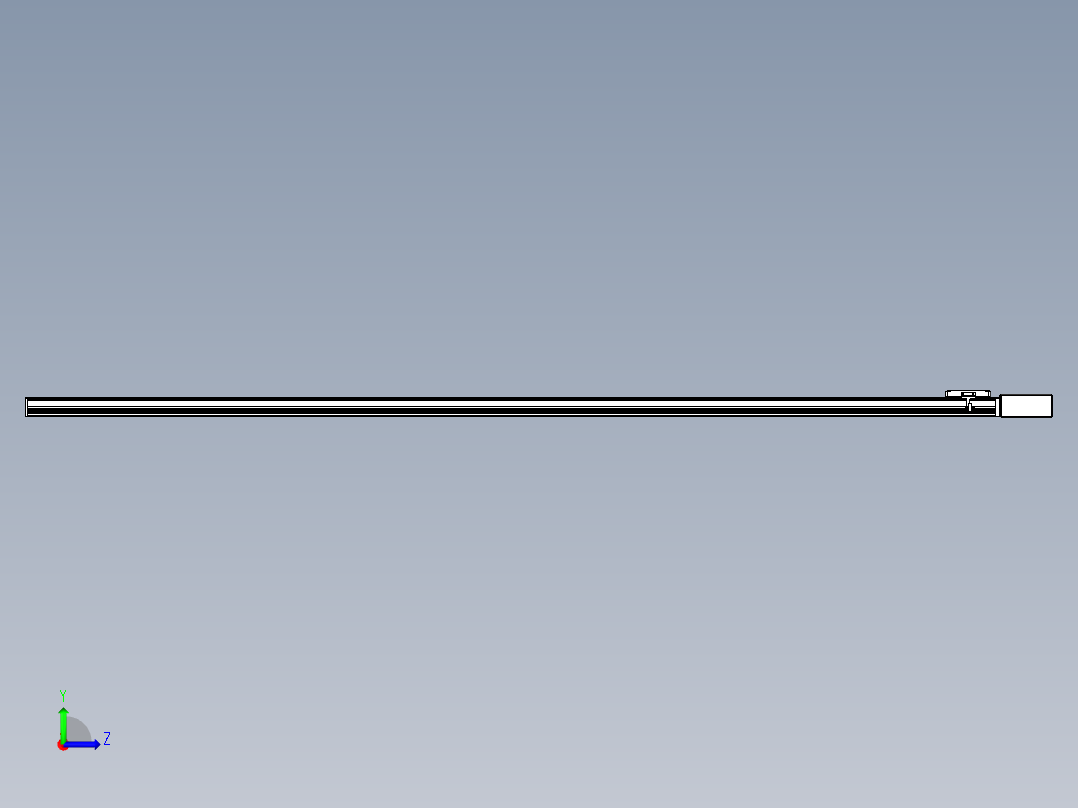 同步带全封闭直线模组TPA-HCB-105D-90-L2600-ML-C-P20-N3左视图