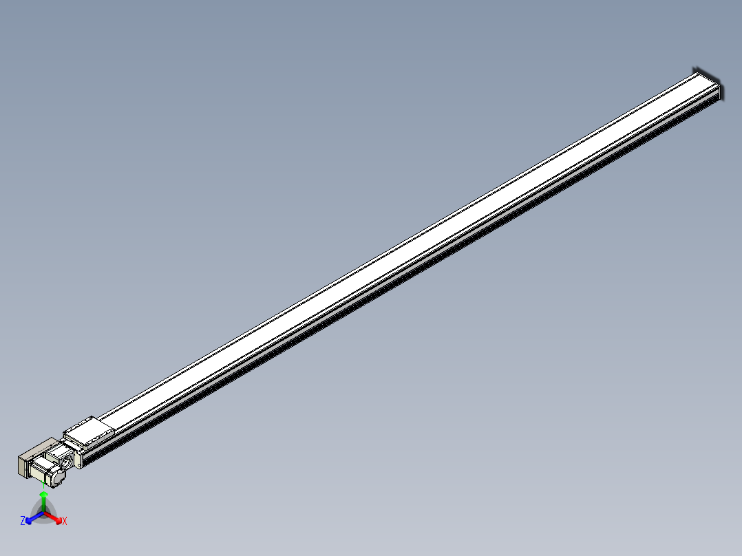 同步带全封闭直线模组TPA-HCB-105D-90-L2600-ML-C-P20-N3正等轴测图