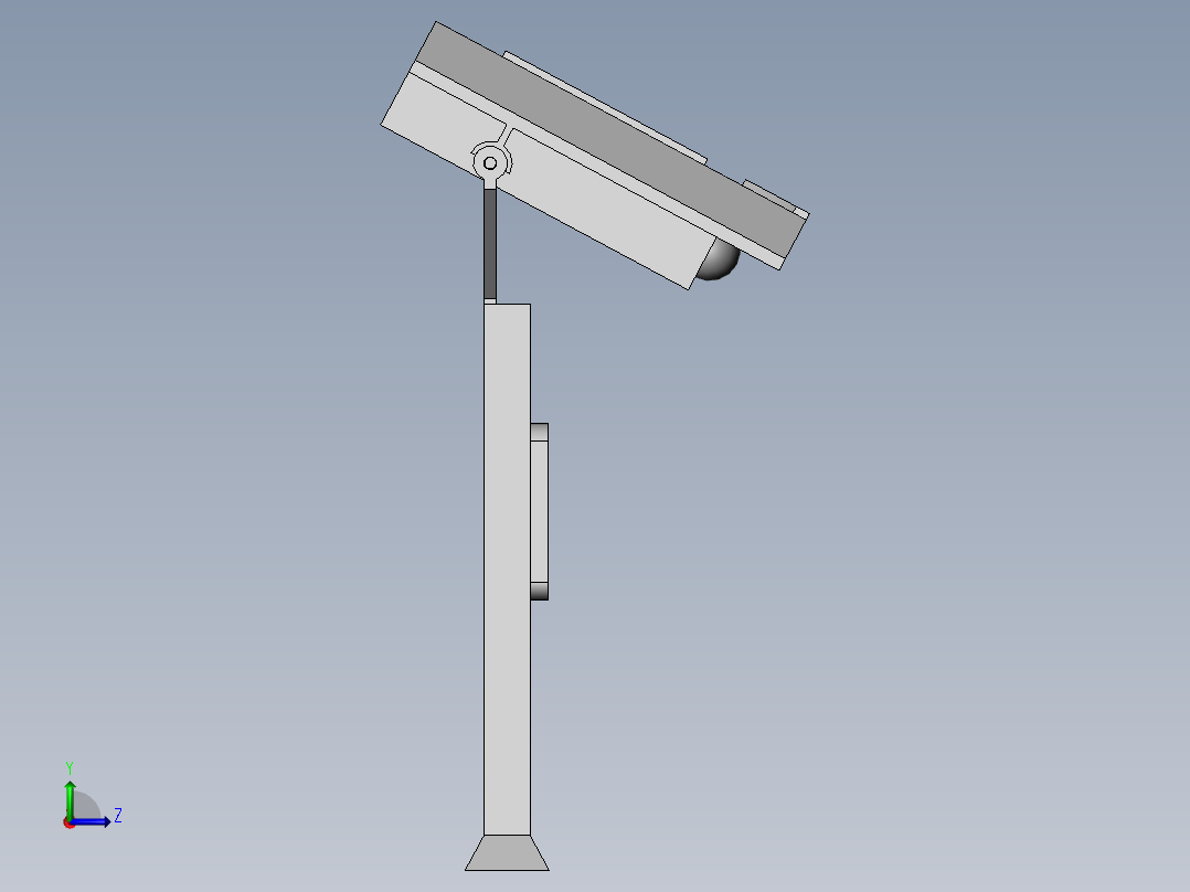 智慧园区车辆识别装置左视图