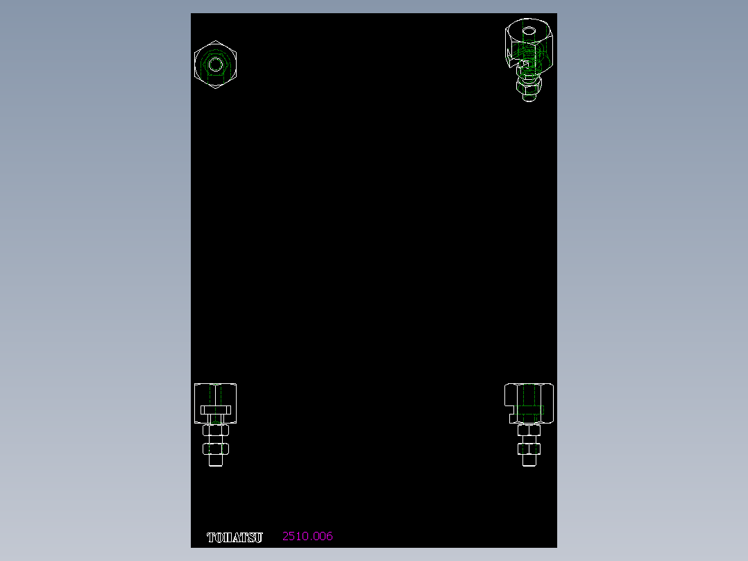 快速聯結器(A)2510-2D多系列多零件图纸模型
