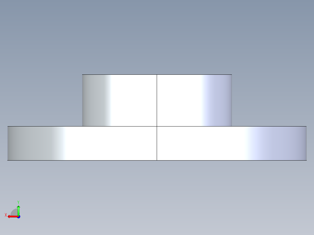 聚氯乙烯配件23-Sch80_Flange One-Piece_SOC_851-025_2.5in后视图