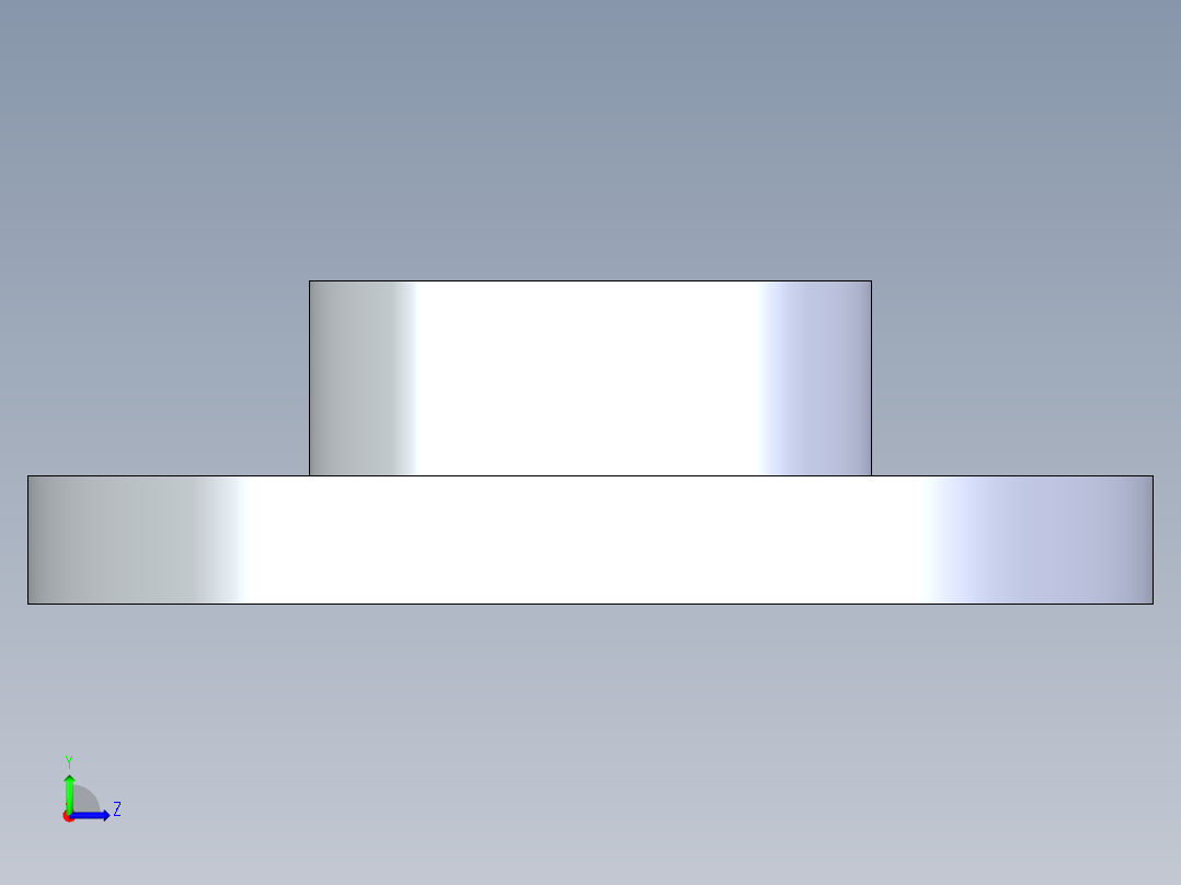 聚氯乙烯配件23-Sch80_Flange One-Piece_SOC_851-025_2.5in左视图