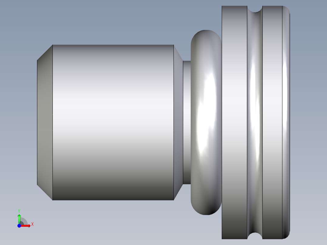 卡套式工业通用硬管接头EO_Blanking_plug_for_ports_VSTI8X1ORCF前视图