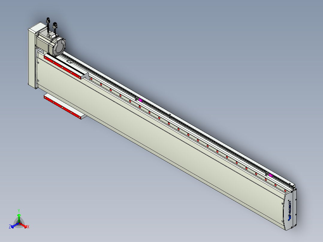 威洛博QF20-Lxx-C-S1200-BR-ZP75-C3正等轴测图